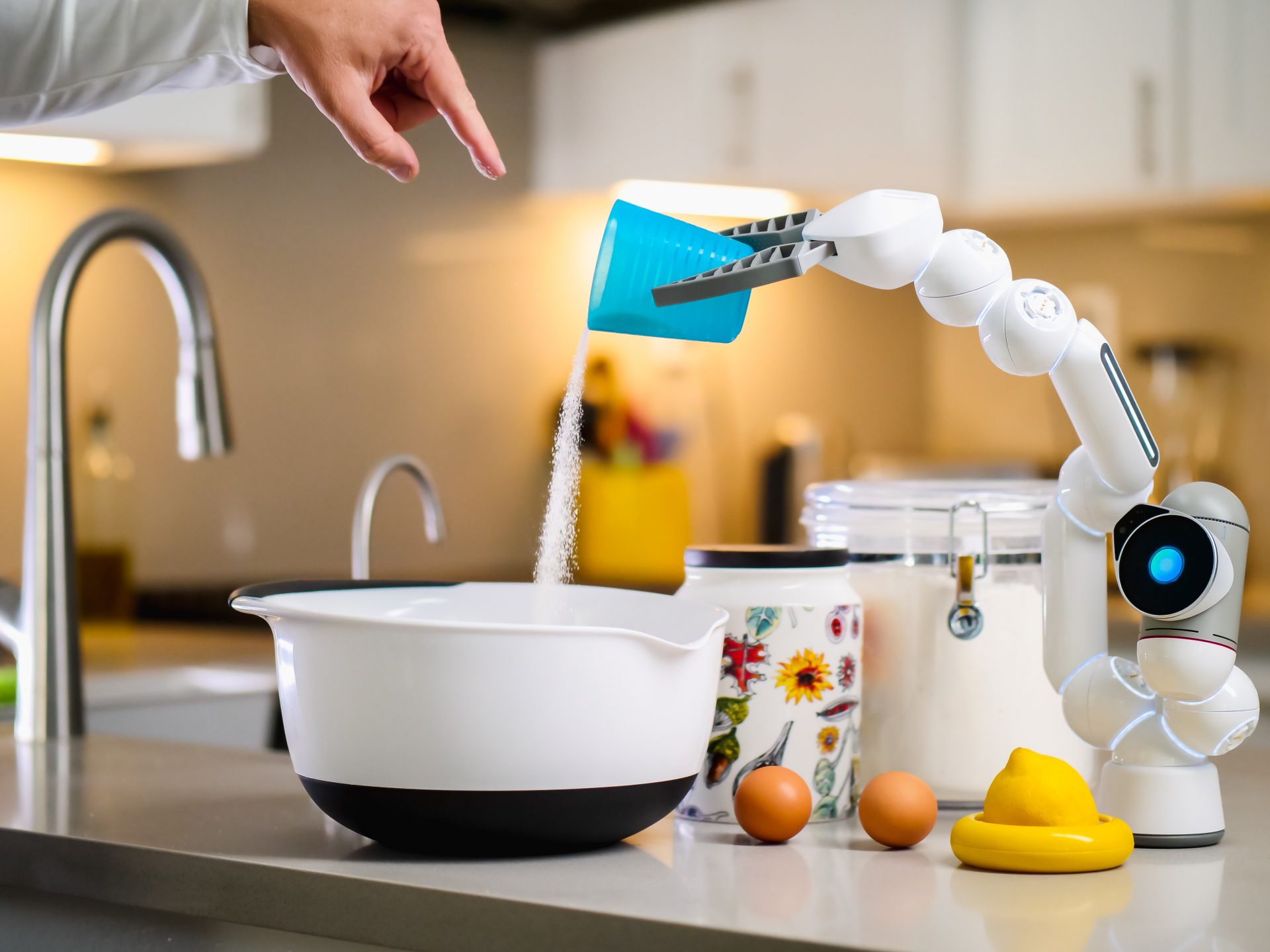 料理するロボット