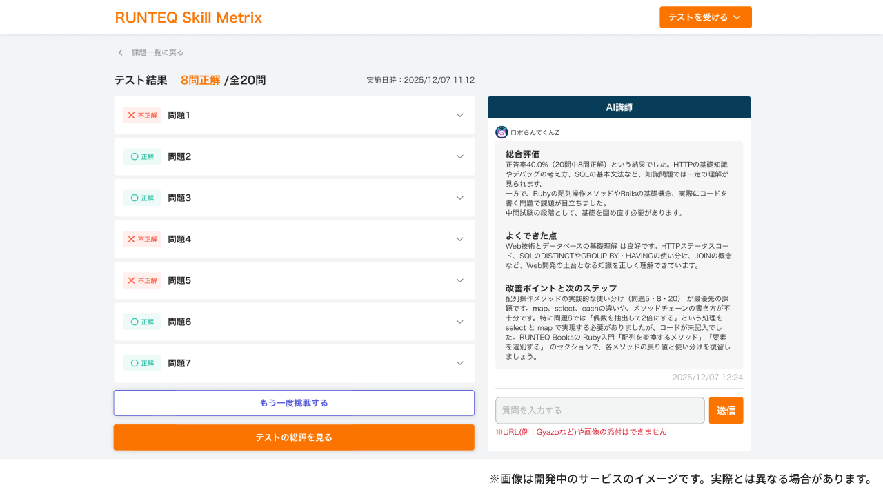 スキルメトリクス