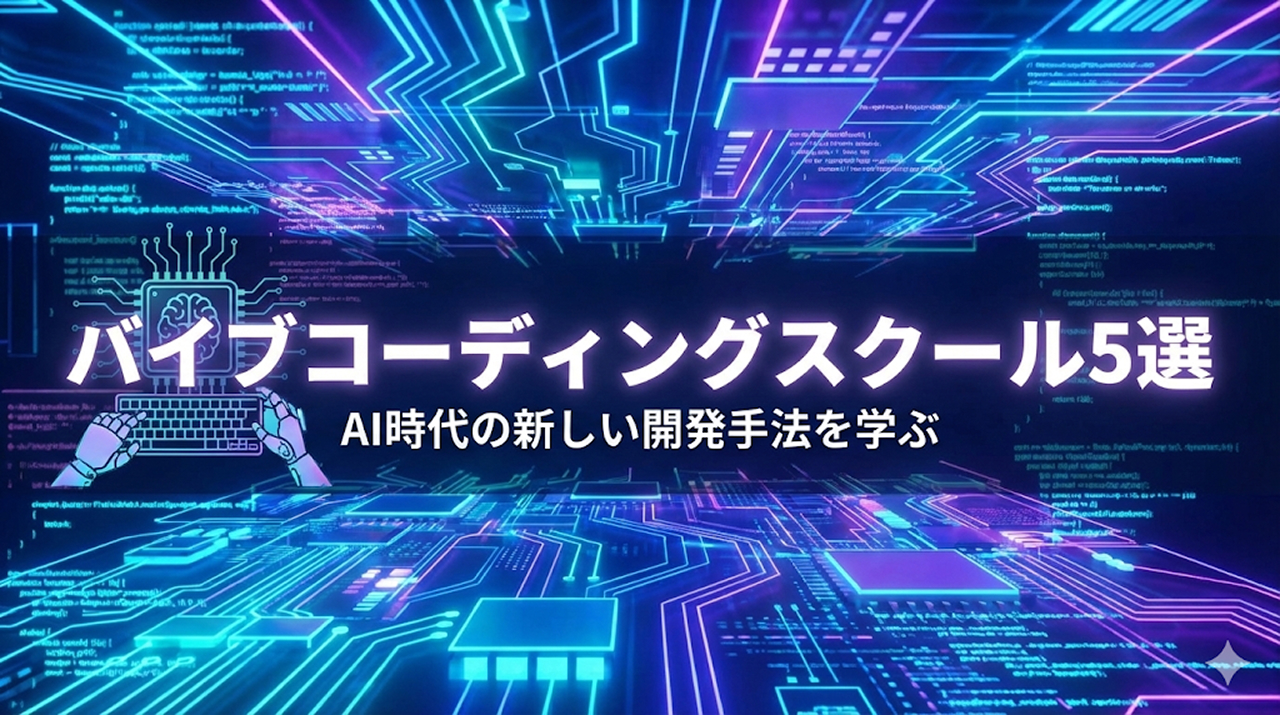 バイブコーディングが学べるスクール5選